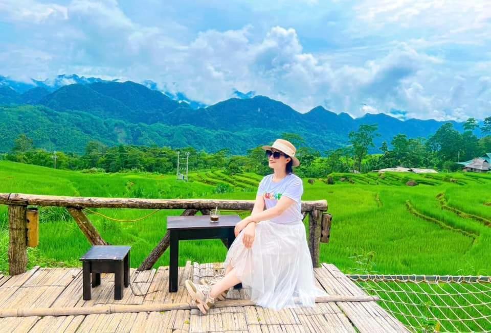 Pu Luong May Home & Cafe Lang Bang Exterior foto