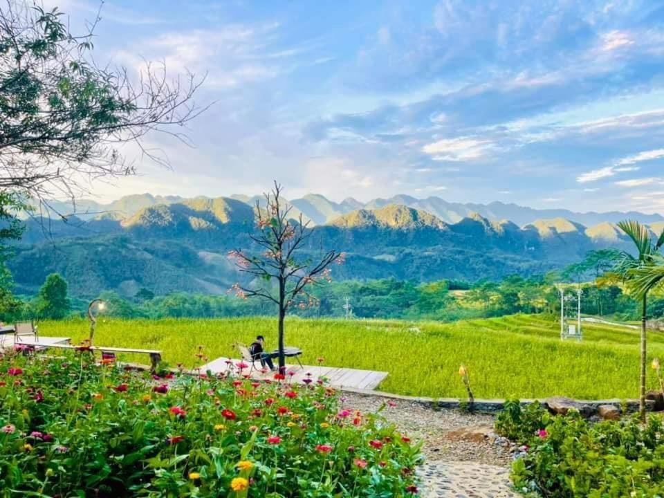 Pu Luong May Home & Cafe Lang Bang Exterior foto
